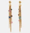 Chloé Chloe The Pompoms Tassel Drop Earrings In Gold