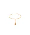 Chloé Tasselled Gold-tone Chain Belt In Nude