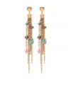 Chloé Chloe The Pompoms Tassel Drop Earrings In Gold