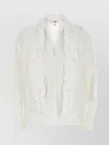 Chloé White Shirt With Embroidered Bow Tie