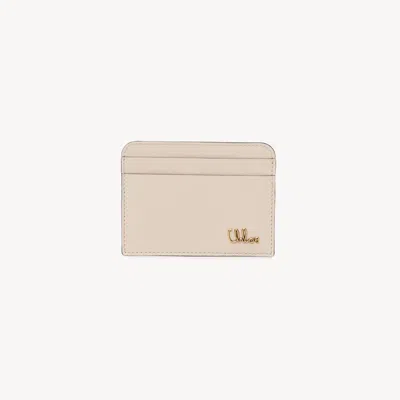 Chloé Porte-cartes  Iconic En Cuir Brillant Femme Rose Taille Onesize 100% Cuir De Veau In Pink
