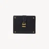 Chloé Paddington Square Wallet In Grained Leather In Brown