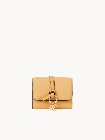 Chloé Alphabet Small Tri-fold In Brown