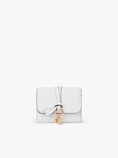 Chloé Alphabet Small Tri-fold In White