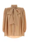 Chloé Powder Pink Crepe Blouse