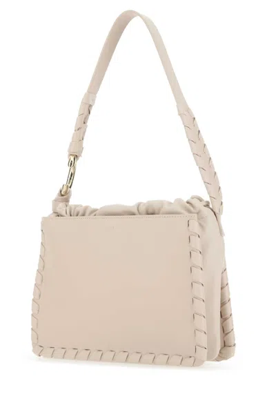CHLOÉ POWDER PINK LEATHER MATE SHOULDER BAG