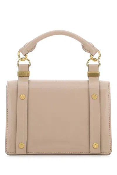 Chloé Powder Pink Leather Small Ora Handbag