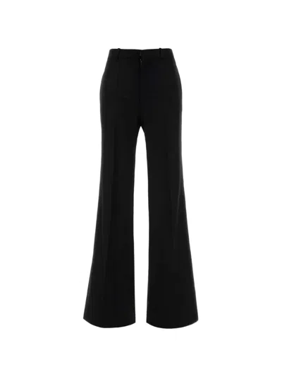 Chloé Pressed-crease Flared Trousers In Black