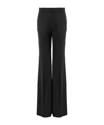 Chloé Pressed-crease Flared Trousers In Animal Print