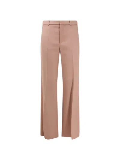 Chloé Pressed-crease Wide-leg Trousers In Pink