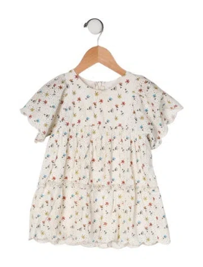 Pre-owned Chloé Babies' Printed Casual Dress In Neutral