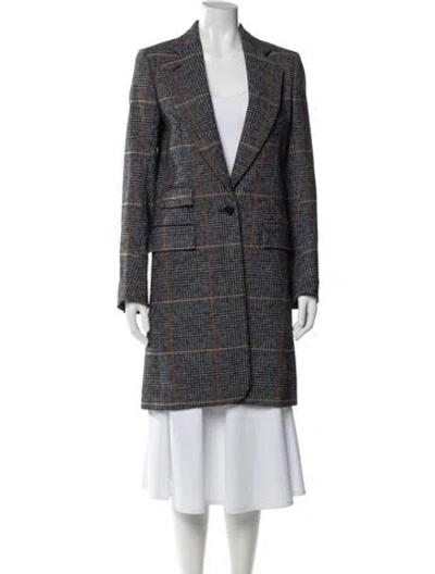 Pre-owned Chloé Printed Coat In Gray
