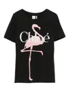 Chloé Baby Fit Logo T-shirt In Cotton Jersey In Black