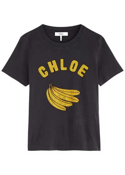 CHLOÉ CHLOE PRINTED COTTON T-SHIRT