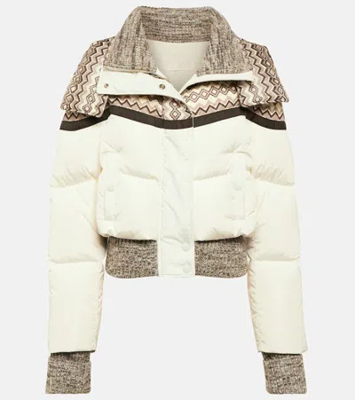 Chloé Wattierte Jacke In White