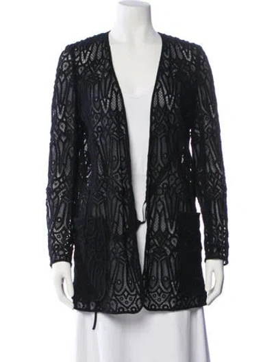 Pre-owned Chloé Printed Jacket In Black