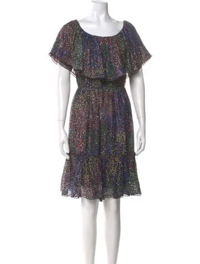 Pre-owned Chloé Printed Knee-length Dress