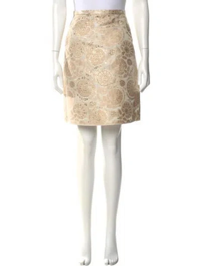 Pre-owned Chloé Printed Knee-length Skirt In Neutral