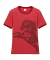 Chloé Printed Cotton-jersey T-shirt In Red
