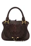Chloé Printed Leather Small Marcie Shoulder Bag In Pattern