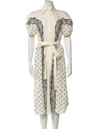 Pre-owned Chloé Printed Midi Length Dress In Neutral