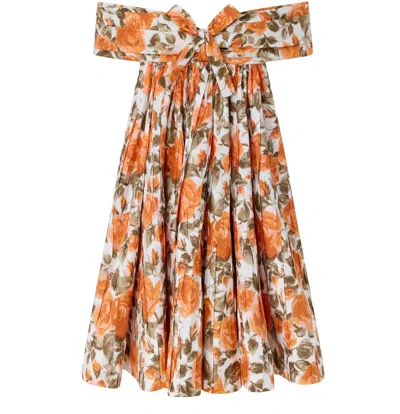 Chloé Printed Mini Babydoll Dress In Multi