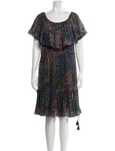 Pre-owned Chloé Printed Mini Dress In Blue