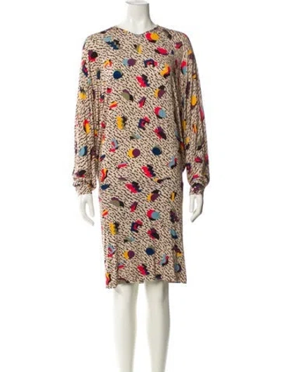 Pre-owned Chloé Printed Mini Dress In Multi