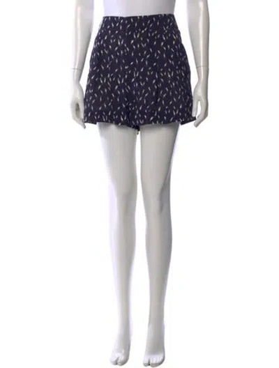 Pre-owned Chloé Printed Mini Shorts In Blue