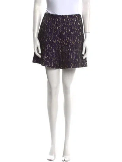 Pre-owned Chloé Printed Mini Skirt In Blue