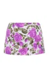 Chloé Printed Mini Skirt In Purple