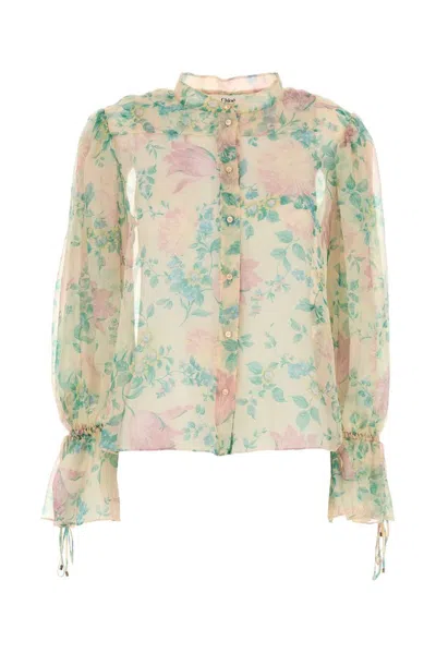 Chloé Printed Muslin Blouse