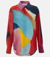 Chloé Printed Long-sleeved Blouse In Multicolor 1
