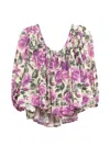 Chloé Printed Silk Top In Multi