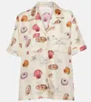Chloé Printed Silk Twill Shirt In Multicoloured