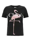 Chloé Printed T-shirt In Black