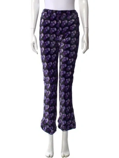 Pre-owned Chloé Printed Wide Leg Pants In Multi