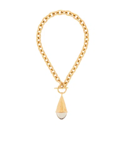 Chloé Prism Necklace In Yellow