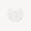 Chloé Top Manches Bouffantes Plissé En Popeline De Soie Femme Blanc Taille 44 100% Soie In White