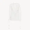 Chloé Broderie-anglaise Ruffled Blouse