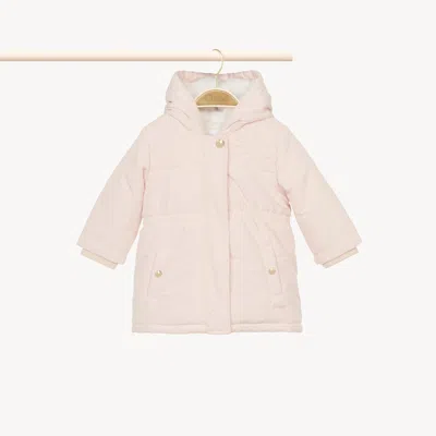 Chloé Doudoune À Capuche Fille Rose Taille 15-18 100% Polyester In Pink