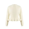 Chloé Fitted Wool Jumper In Beige