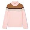 Chloé Roll-neck Knitted Jumper In Pink