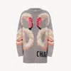Chloé Pull Oversize En Maille De Laine À Logo In Multi