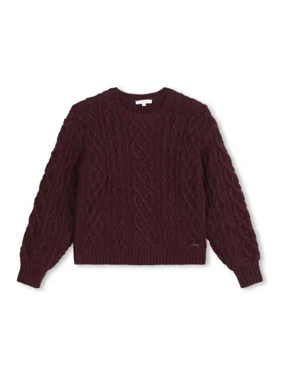 Chloé Kids' Pullover In Burgundy