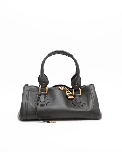 Chloé Pure Paddington Bag In Black