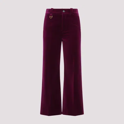 CHLOÉ PURPLE COTTON PANTS