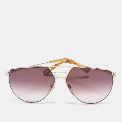 Pre-owned Chloé Purple Gradient Ce139s Rickey Aviator Sunglasses