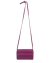 Chloé Purple Leather Shoulder Bag With Braided Detail In Pink