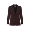 Chloé Suits Sigle Breasted Blazer Jackets Bordeaux In Multi